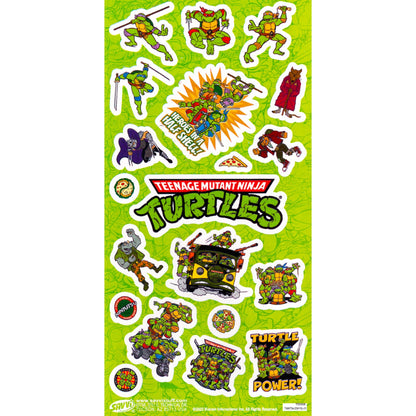 Teenage Mutant Ninja Turtles Bedding Set Twin Bed - Bundle with TMNT Bedspread, Flat Sheet, Fitted Sheet, and Pillowcase Plus Posters, Tattoos, More | TMNT Bedroom Set Twin