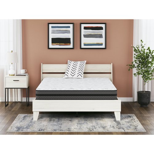 Signature Design by Ashley 10 Inch Pocketed Hybrid Medium Gel Memory Foam Mattress for Pressure Relief, Lumbar Support and Temperature Regulating, King