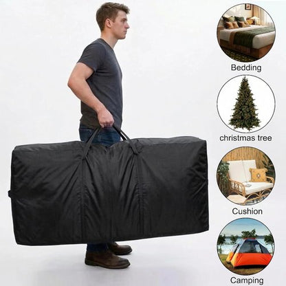 66 Gallon Extra Large Storage Bags by [Brand Name] - Jumbo Moving Totes with Zippers & Handles | Space-Saving Organization (Black)