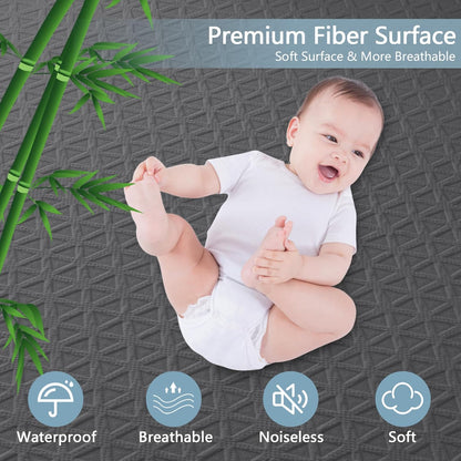Skiennix Premium Waterproof Mattress Protector - Breathable Cooling Bed Cover | Full Size, Gray, Deep Pocket 8''-21''