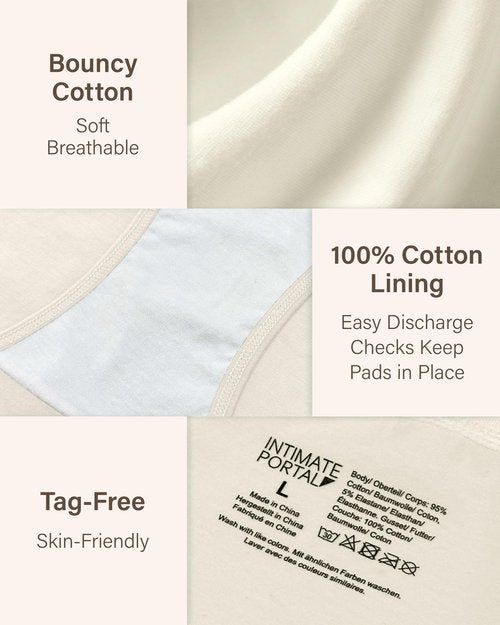 Intimate Portal Cotton Maternity Underwear Under the Bump Pregnancy Bikini Panties Women Postpartum Briefs 6 Pack Inspiration M