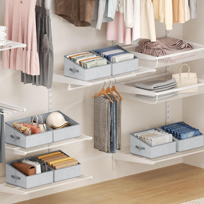 DIMJ Closet Storage Bins - Collapsible Fabric Baskets with Handles for Organizing Toys, Books, and More