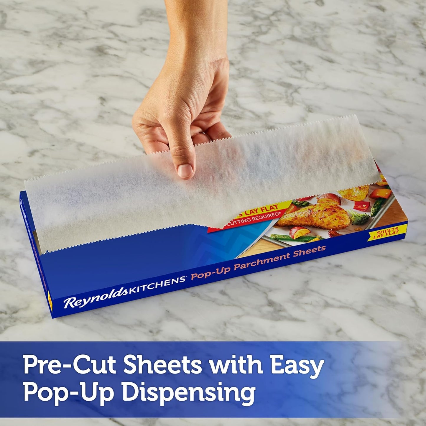 Reynolds Kitchens Parchment Paper Sheets - 10 x 13 Inches, 30 Count (Pack of 2) for Easy Baking