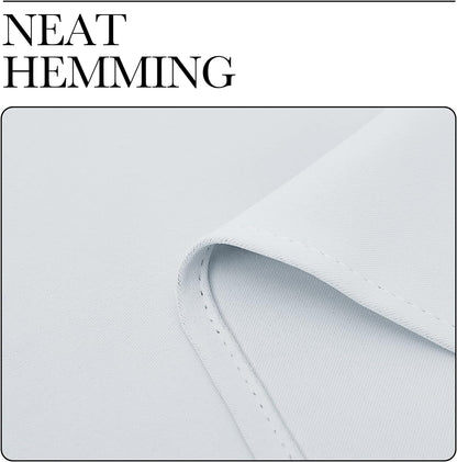 NICETOWN Room Darkening Curtains - Thermal Insulated Grommet Drapes for Bedroom | 2 Panels, 29x45, Platinum Greyish White