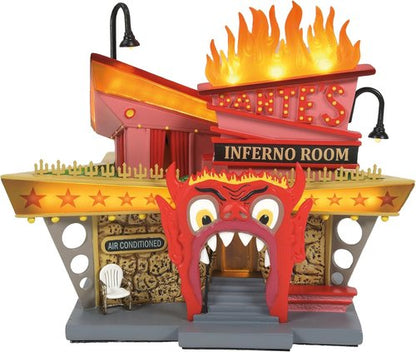Department 56 Beetlejuice Village - Dante's Inferno Lounge Lit Building | 6.69 Inch, Multicolor Decor