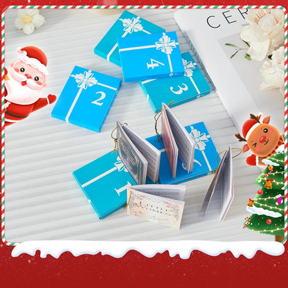 Skiennix Mini Book Advent Calendar 2026 - 24 Ornament Gifts for Book Lovers | Christmas Countdown Decor