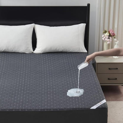 BEDLORE Twin Mattress Protector - Waterproof Noiseless Cover with Stretchable Pockets | Soft, Breathable, Machine Washable (Dark Gray)