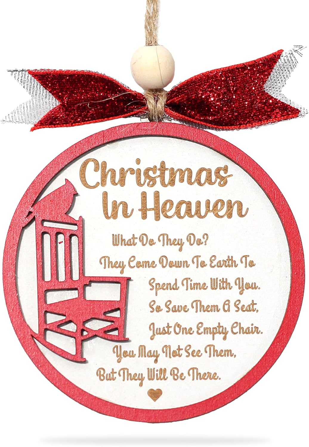Regine Switzerland Cardinal Christmas Ornament - Memorial Gift for Loved Ones | Sympathy Keepsake