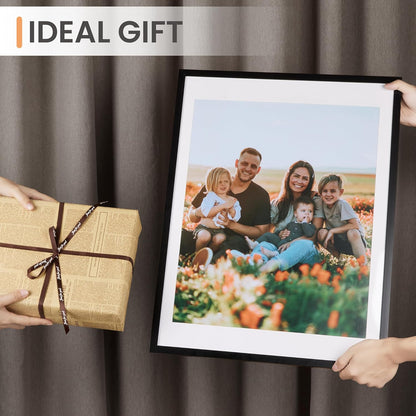Upsimples 18x24 Picture Frame Set of 5 - Versatile Black Frames for 16x20 or 18x24 Photos