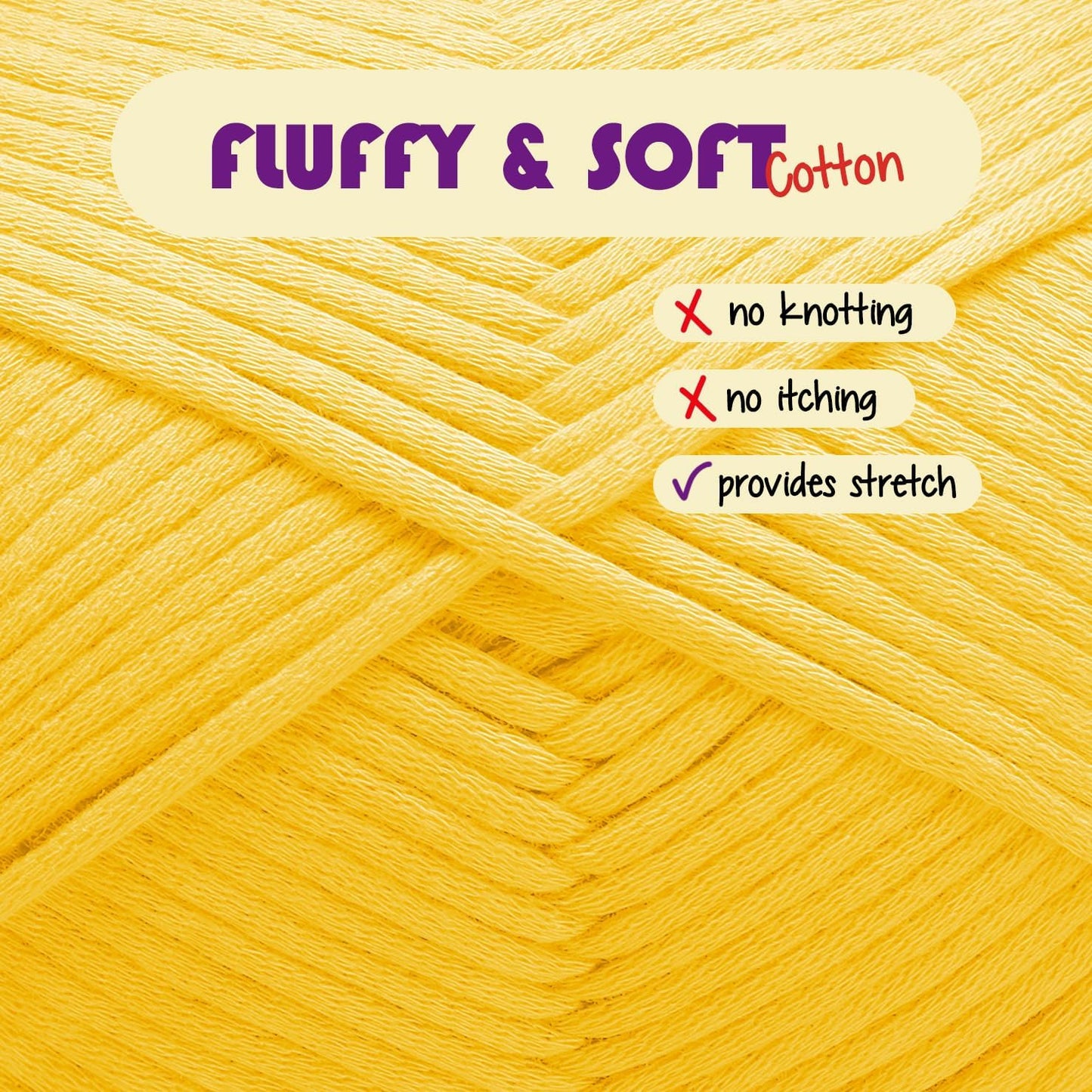 Skiennix Soft Yarn for Crocheting | Easy-to-See Stitches, 12 x 50g - 1200 Yards, Cotton-Nylon Blend