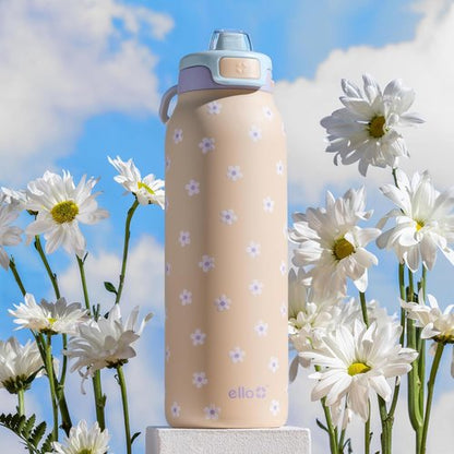 Ello Insulated Stainless Steel Water Bottle - Quick Fill Lid, Leakproof, BPA-Free | 22oz, 32oz, 40oz