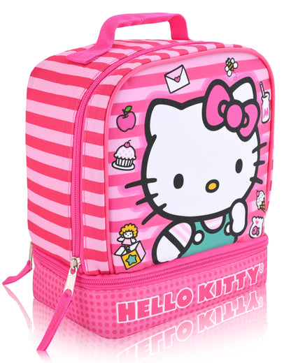 Fast Forward Sanrio Hello Kitty Lunch Box for Kids | Insulated Lunch Bag Lunch Box for Girls, Boys, Unisex | Hello Kitty and Friends Pink Reusable Lunchbox