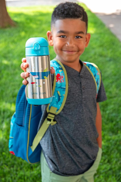 Stephen Joseph Insulated Water Bottle - Double Wall Stainless Steel, BPA-Free, 11.8 Ounces, ZOO