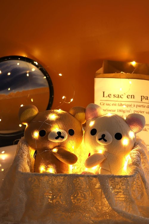 Fairy Lights 12-Pack | Battery Operated Warm White LED String Lights - 7ft Copper Wire, Waterproof