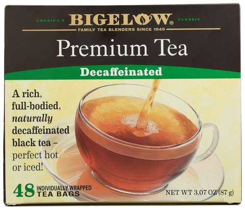 Bigelow Decaffeinated Black Tea - Premium 48 Count Individually Wrapped Tea Bags | Smooth Flavor