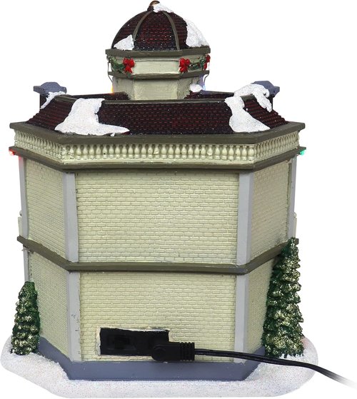 Christmas Village Restaurant | Lighted Musical Snow Village Collectible Building - Ideal for Holiday Decor
