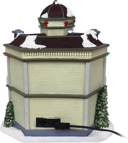 Christmas Village Restaurant | Lighted Musical Snow Village Collectible Building - Ideal for Holiday Decor