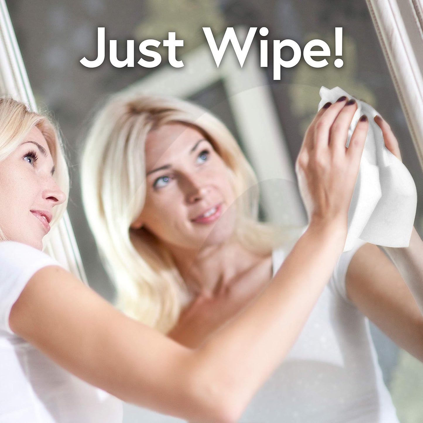 Windex Glass Cleaning Wipes - Ammonia-Free, Pre-Moistened for Streak-Free Shine | 25 Count, Crystal Rain Scent
