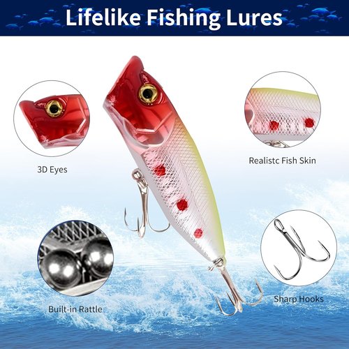 Fishing Advent Calendar - 24 Days of Christmas Countdown Fishing Lures | Perfect Holiday Gift for Anglers