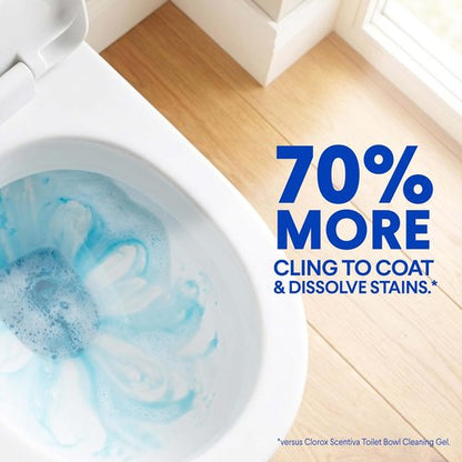 Clorox Toilet Bowl Cleaner - Heavy Duty Stain & Ring Remover | Arctic Clean, 24 Fl Oz, Pack of 2