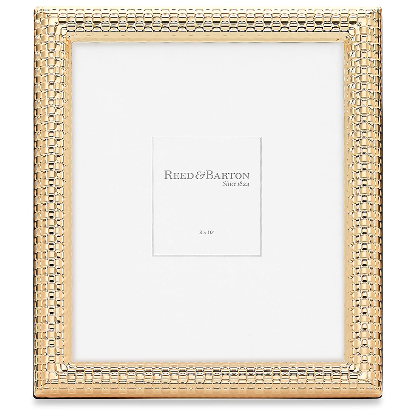 Reed and Barton 4180 Watchband Satin Gold 8" X 10" Photo Frame