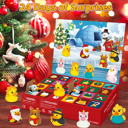 Rubber Duck Advent Calendar 2026 - 24 Days of Fun Bath Toys for Kids & Toddlers | Christmas Countdown