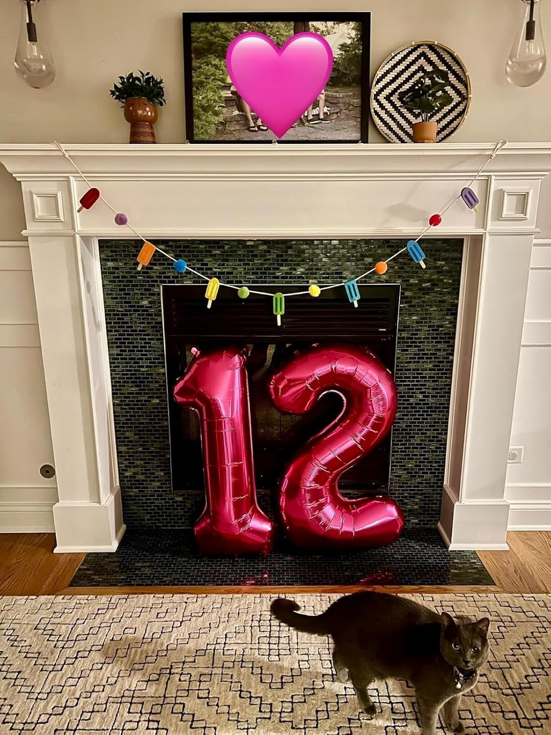 Number Balloons - 40 Inch One Balloon for 1st Birthday | Rose Purple Party Decoration