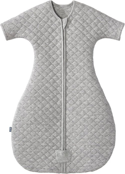 HALO Easy Transition SleepSack - Soft & Breathable Baby Sleep Sack | 100% Cotton, 1.0 TOG, Heather Grey, Small