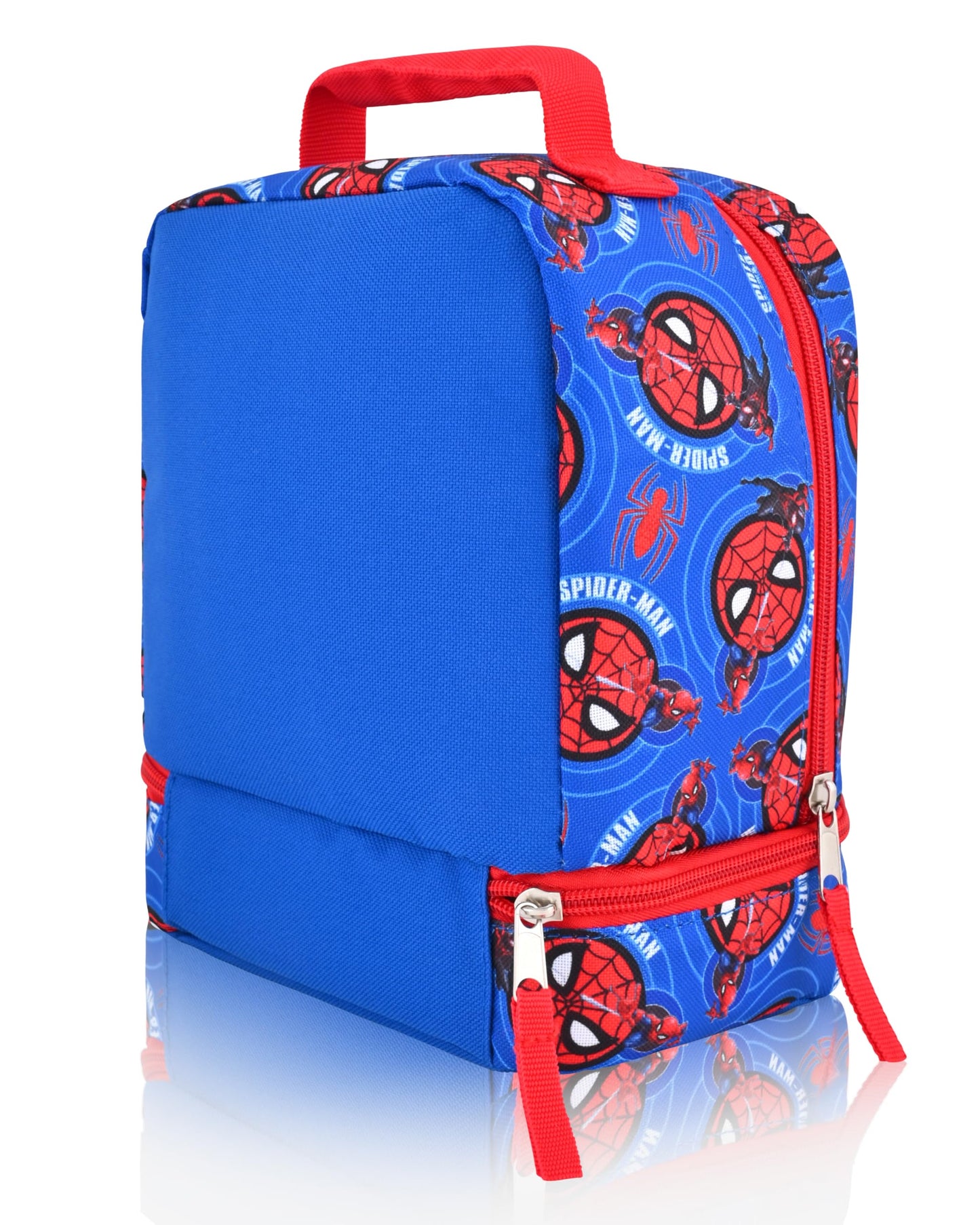 Fast Forward Marvel Spiderman Lunch Box for Kids | Miles Morales Insulated Lunch Bag Lunch Box for Boys, Girls, Toddlers | Spiderman Blue Reusable Lunchbox