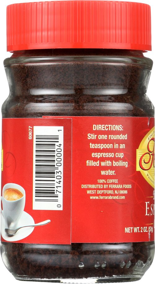 Ferrara Instant Espresso Coffee 2 oz