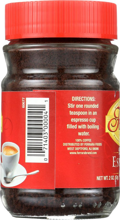 Ferrara Instant Espresso Coffee 2 oz
