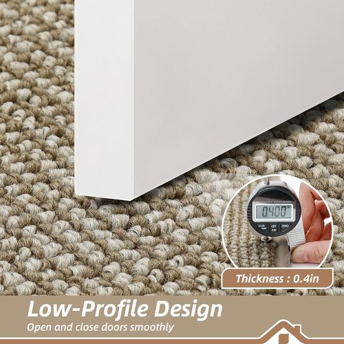 BEQHAUSE Dirt Trapper Door Mat - Non-Slip, Washable, Absorbent | 32" x 48", Light Beige for Entryway
