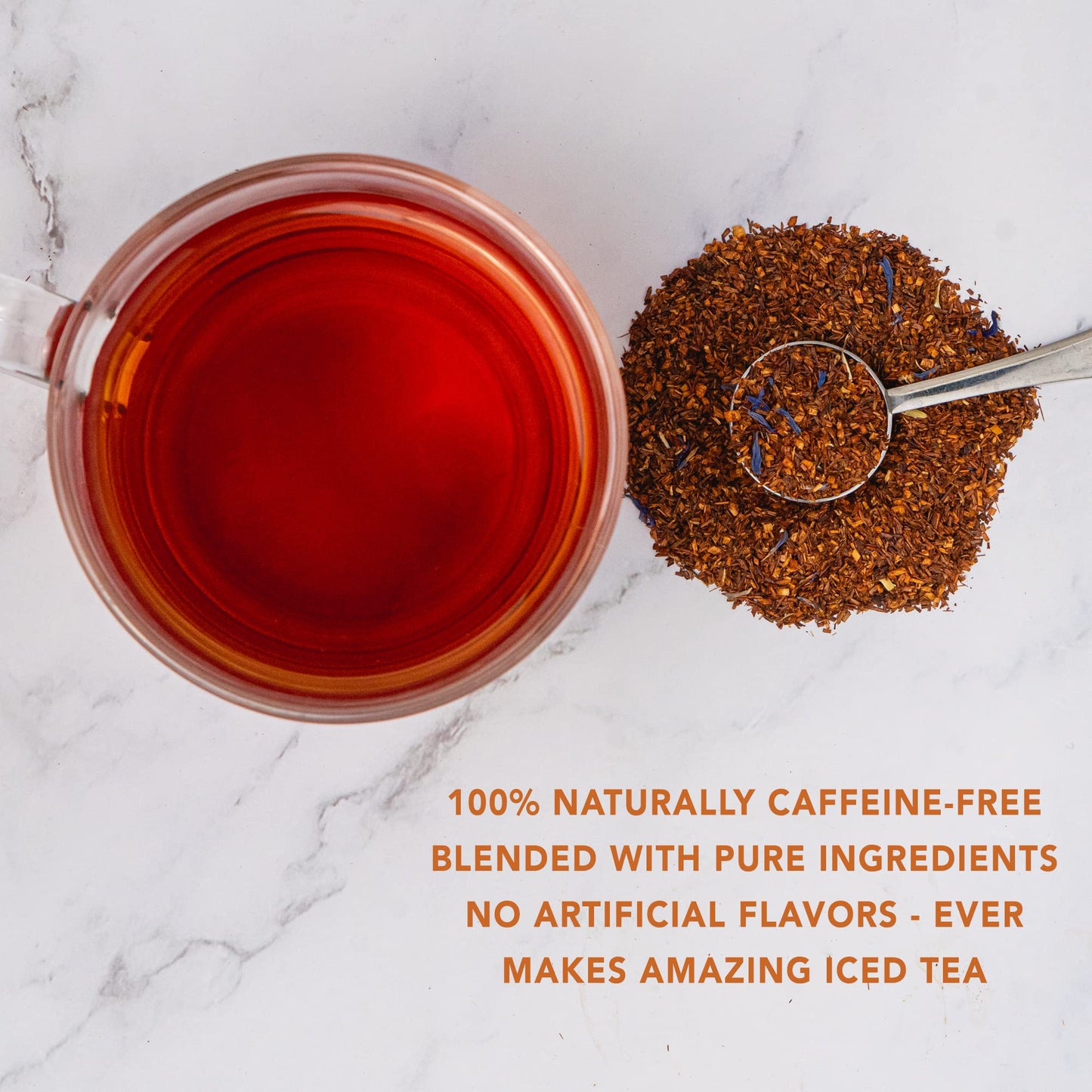 Orange Cream Rooibos, Tea Bags, Vanilla & Orange, Caffeine-Free, Antioxidants, Hot & Iced Tea - 16 Cups | The Spice Hut, First Sip Of Tea