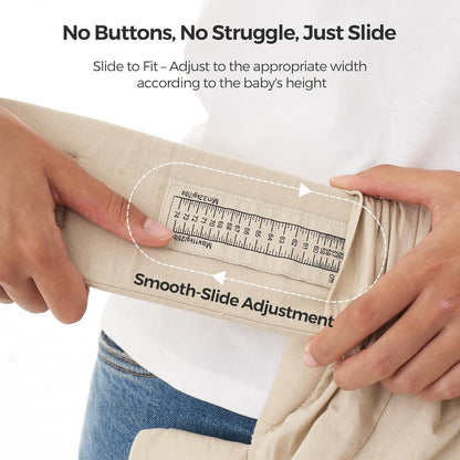 Momcozy Newborn Carrier WeeSnug - Lightweight, Ergonomic Comfort for 7-25 lbs | Hands-Free Support in Khaki