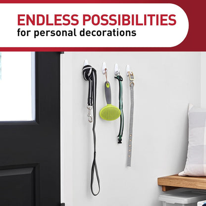 Command Medium Designer Hooks - Damage-Free Wall Hook with Adhesive Strips | 9 Hooks & 12 Strips, Holds Up to 3 lb