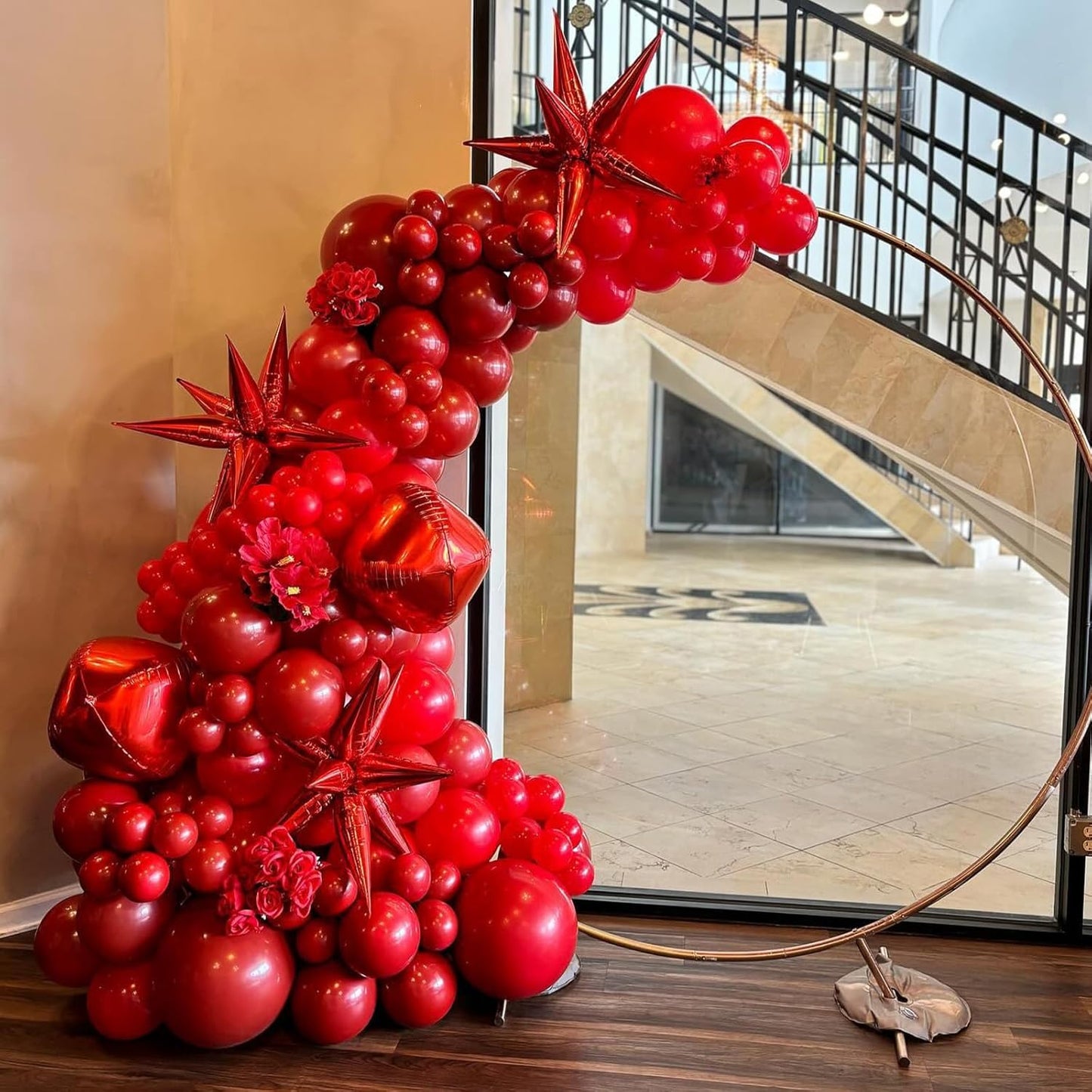 Awenztech Red Balloon Arch Kit - 120 Pcs of 5-18 Inch Latex Balloons for Party Decorations