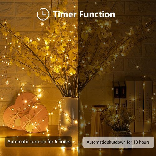 EXF Fairy Lights 4-Pack - Battery Operated with Timer | Pink Heart Neon Light - USB or Battery Powered for Bedroom & Party Decor