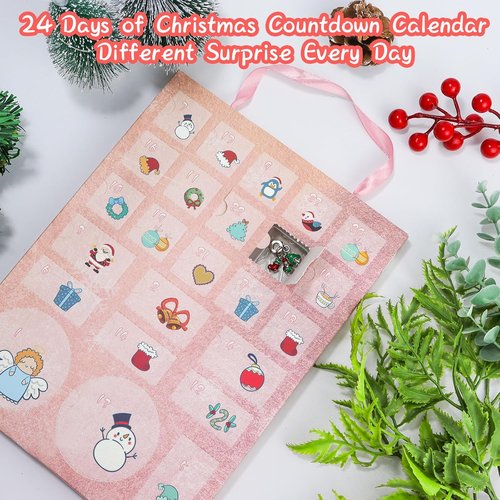 Advent Calendar 2025 - 24-Day Christmas Countdown with DIY Bracelets & Charms | Perfect Gift for Kids
