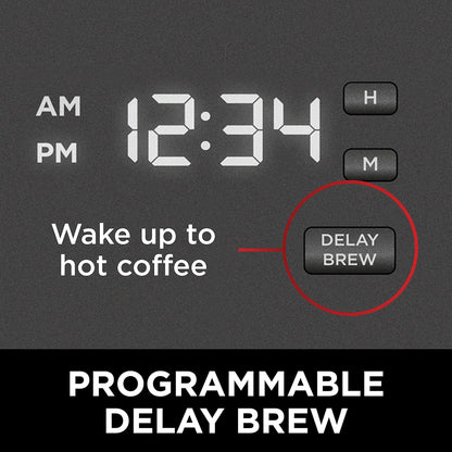 Ninja 12-Cup Programmable Coffee Maker - Refurbished 60 oz in Black/Stainless Steel