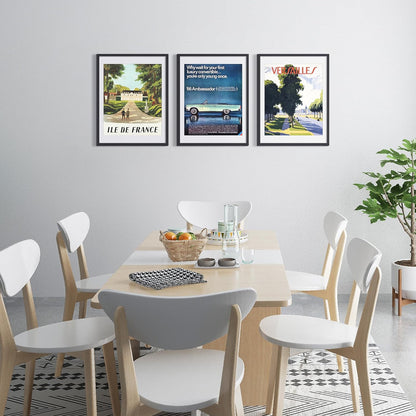 Upsimples 18x24 Picture Frame Set of 5 - Versatile Black Frames for 16x20 or 18x24 Photos