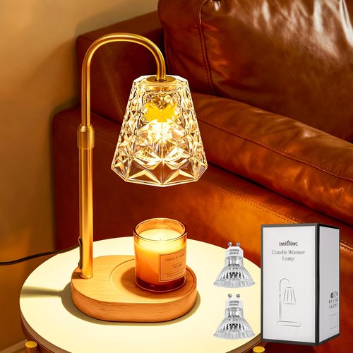 ESUNYD Candle Warmer Lamp with Timer, Birthday Gifts for Women Mom, House Warming Gifts New Home, Wax Melt Warmer for Scented Jar