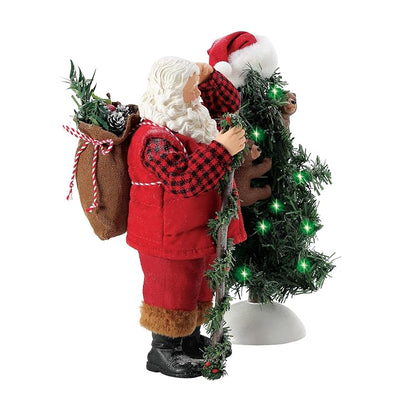 Santa & Bear Cub Lit Figurine Set – Possible Dreams Sports & Leisure, 12 Inch