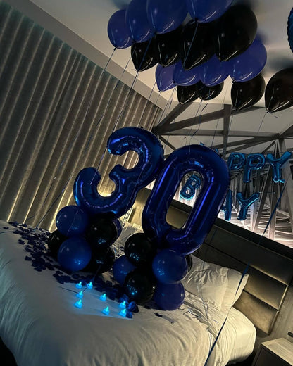 Number 6 Balloon by [Brand Name] - 40 Inch Night Blue Foil Balloon for 6th Birthday Party Decorations