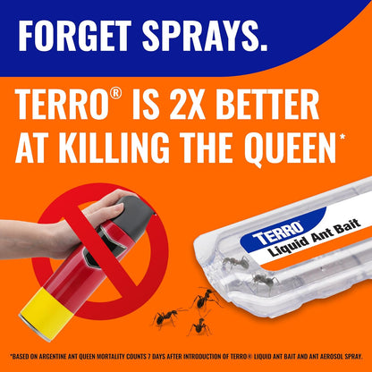 TERRO Ant Killer Bait Stations T300B - Liquid Bait for Effective Indoor Ant Control - 12 Count