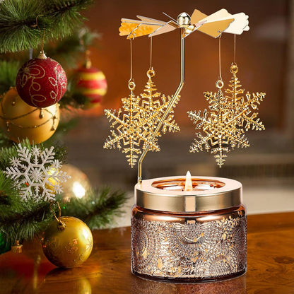 Snowflake | Unique Rotatable Scented Candles Gift for Women - Perfect Birthday & Anniversary Present