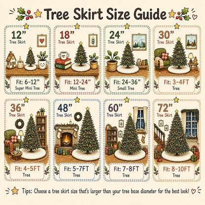 YEAHOME 72" White Faux Fur Christmas Tree Skirt – Snowy Plush Holiday Decor (Variation: White+72 inch)