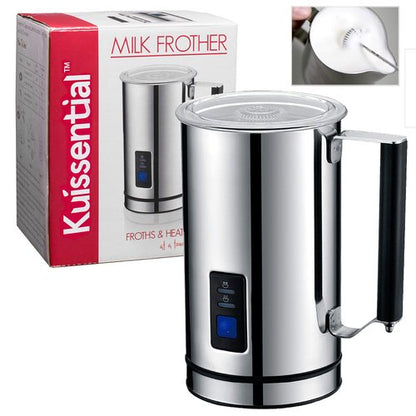 Kuissential Deluxe Automatic Milk Frother and Warmer, (240ml) Cappuccino Maker
