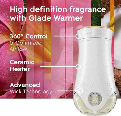 Glade PlugIns Refills Air Freshener - Exotic Tropical Blossoms & Coastal Sunshine Citrus | 0.67 Fl Oz, 5 Count