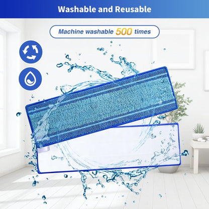 BYOFI 15-Pack Microfiber Mop Pads for Bona Mpo- Washable Reusable Refills for Hardwood, Tile & Multi-Surface Floors | Pet Hair & Stain Remover