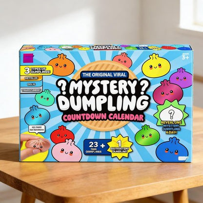Dumpling Squishy Advent Calendar - 24-Day Mystery Countdown | Stress Relief Fidget Toy for Anxiety